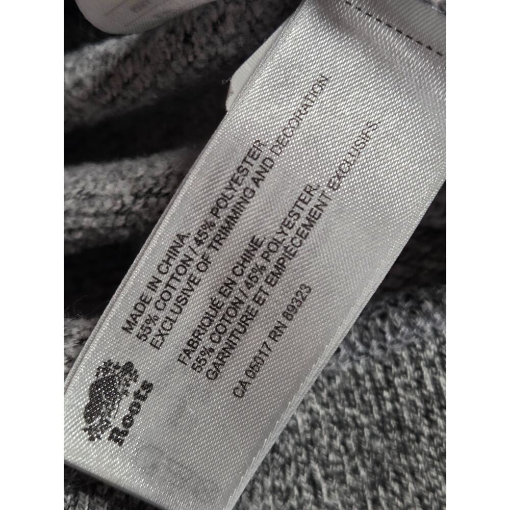 Roots Canada Gray Pullover Sweatshirt Dolman Long Sleeves Crewneck Medium - Picture 5 of 6